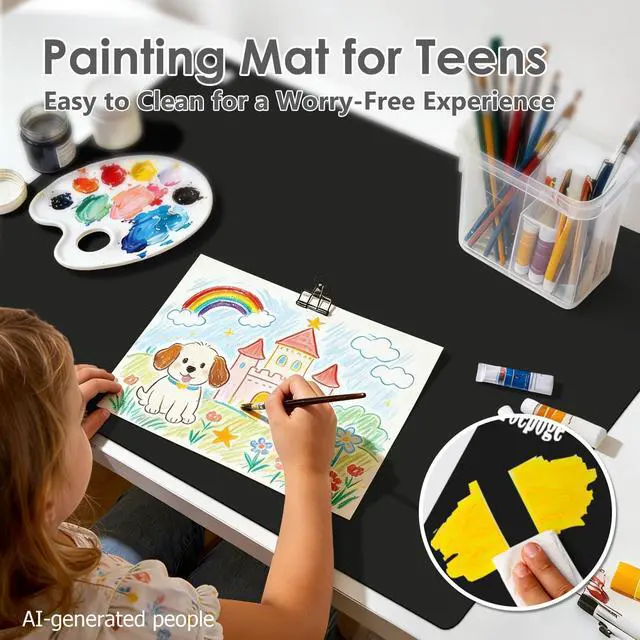 Alt view image 6 of 6 - 36.2" x 24" Extra Large Silicone Mat for Epoxy Resin, Nonstick Crafts Mats