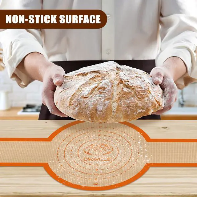 Alt view image 2 of 7 - Silicone Bread Sling for Dutch Oven, Non-Stick & Easy to Clean Baking Mat Set, 2 Pcs Reusable Bread Sling for Sourdough Tools Accessories