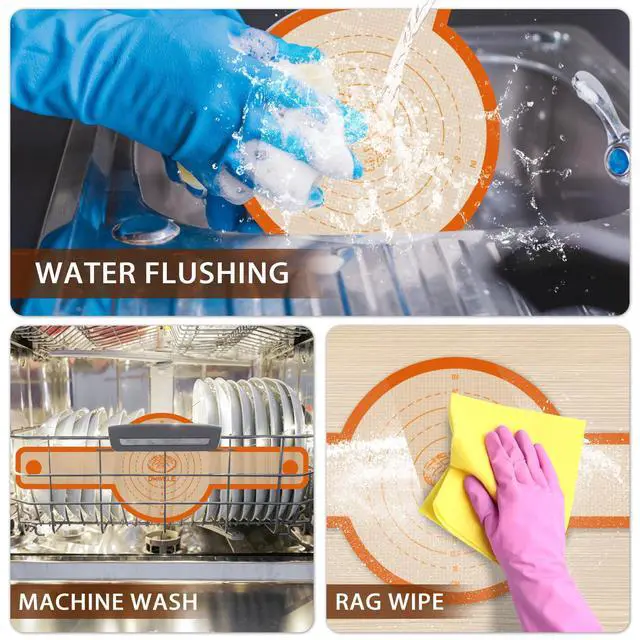 Alt view image 3 of 7 - Silicone Bread Sling for Dutch Oven, Non-Stick & Easy to Clean Baking Mat Set, 2 Pcs Reusable Bread Sling for Sourdough Tools Accessories