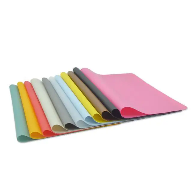 Alt view image 6 of 7 - Silicone Placemats, Food-Grade Non-Slip Waterproof, Dining, Stain Resistant, Countertop Protector, Kitchen Counter Mat, Heat Resistant, Baking mat Dishwasher Safe (15.7x11.8Inch-4pack, Translucent)