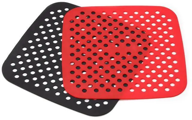 Main image of Air Fryer Silicone Liners,2 Pack 8.5 Inch Reusable Food-Grade Silicone Mat, Non-stick Heat Resistant Air Fryer Accessories