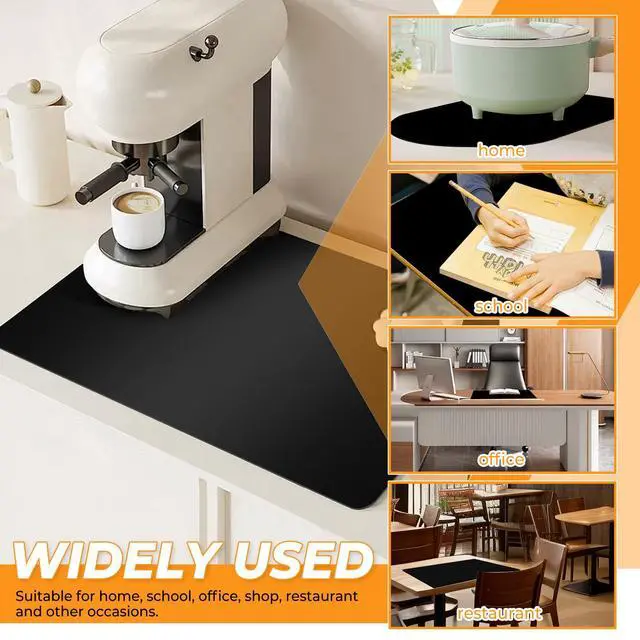 Alt view image 6 of 7 - Large Silicone Mat for Crafts, 36"x24", Extra Large Silicone Mats,Thick Black Silicone Mat for Kitchen Countertop, Heat-resistant Washable Large Silicone Pastry Mat for Crafts Painting Baking