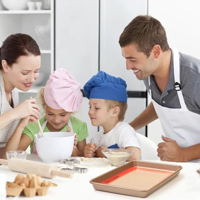 Alt view image 7 of 7 - Silicone Baking Mat for 1/8 Sheet Pan, Eighth Non-Stick Silicone Baking Sheet Liner for Cookie Macaron Bread Pastry, Food Grade Silicone Mat for 9 x 7-inch Small Toaster Oven Tray, 2 PCS