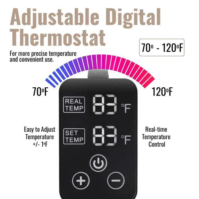Alt view image 5 of 6 - Sourdough Bread Proofing Mat for Home Bakers | USA Brand | Thermostat Controlled Bread Proofer (10" x 21") | Dough Riser Heating Mat