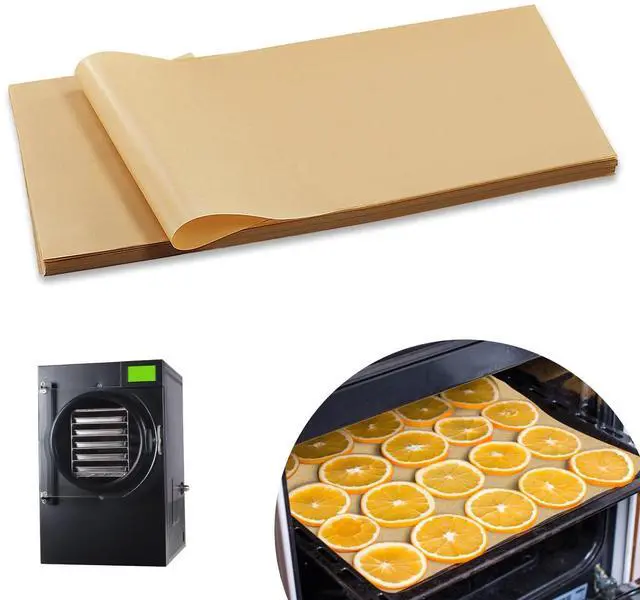 Main image of 300 PCS Freeze Dryer Tray Mats for Harvest Right Dryer - Freeze Dryer Parchment Paper Set for Medium Trays - Non-Stick Baking Mats One-Off Parchment Paper Harvest Right Accessories (17" x 6.8")