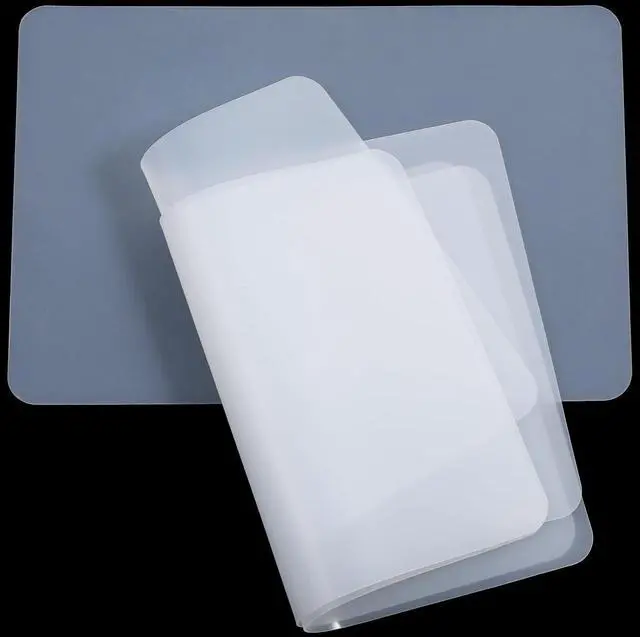 Main image of 4 PCS Small Silicone Mat, Silicone Mats for Crafts and Kitchen, Small Heat Resistant Non-Slip Clear Countertop Protector, Translucent Placemat for DIY, Jewelry, Epoxy Resin, Baking
