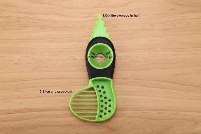 Alt view image 3 of 7 - 3-In-1 Avocado Slicer Peeler Tool, 7.5" x 3"