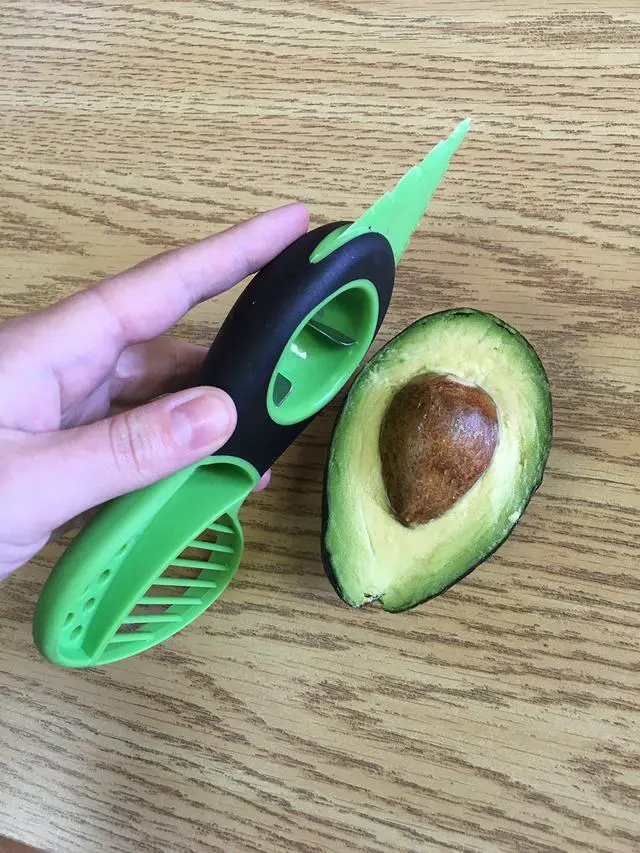 Alt view image 6 of 7 - 3-In-1 Avocado Slicer Peeler Tool, 7.5" x 3"