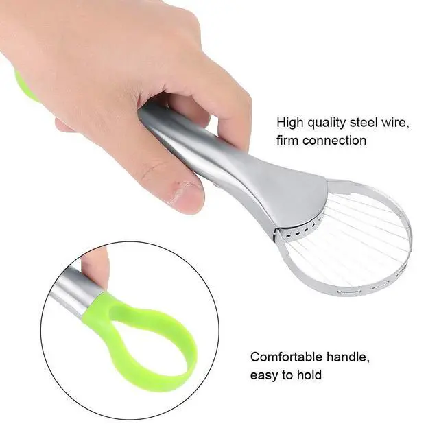 Alt view image 5 of 7 - 2 in 1 Avocado Slicer, Stainless Steel Avocado Tool Mango Cutter Core Remover Separator Knife Tool