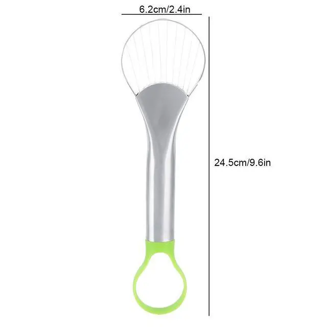 Alt view image 2 of 7 - 2 in 1 Avocado Slicer, Stainless Steel Avocado Tool Mango Cutter Core Remover Separator Knife Tool
