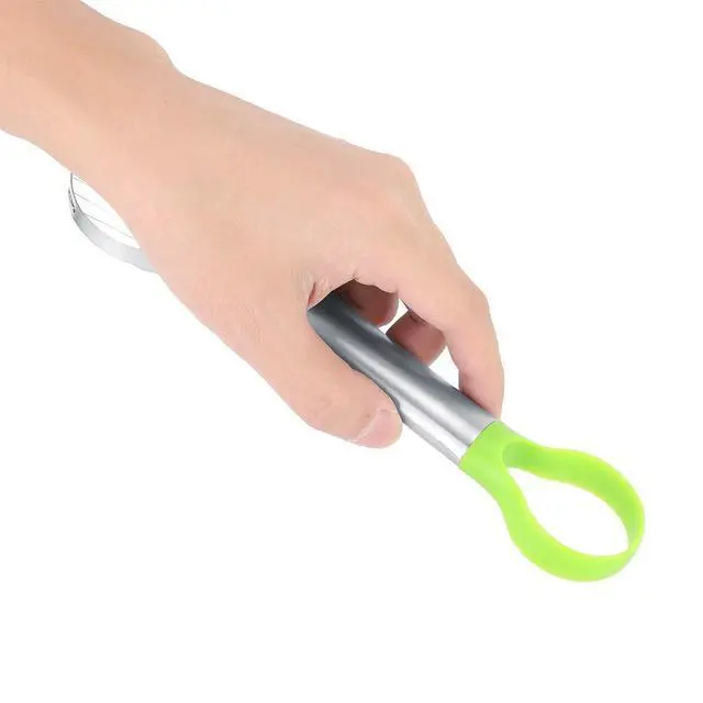 Alt view image 7 of 7 - 2-in-1 Avocado Cutter Stainless Steel Avocado Slicer Tool with Ergonomic Handle, Multi-Function Avocado Pitter and Slicer for Easy Slicing,Pitting & Scooping,Dishwasher Safe Kitchen Gadget (9.6IN)