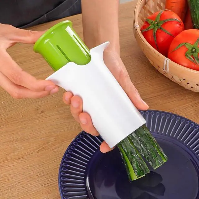 Alt view image 2 of 7 - Carrot Slicer, Tomato Cutter & Cucumber Slicer in One, Multi Purpose Fruit & Vegetable Cutter,Perfect for Healthy Snacks and Baby Food