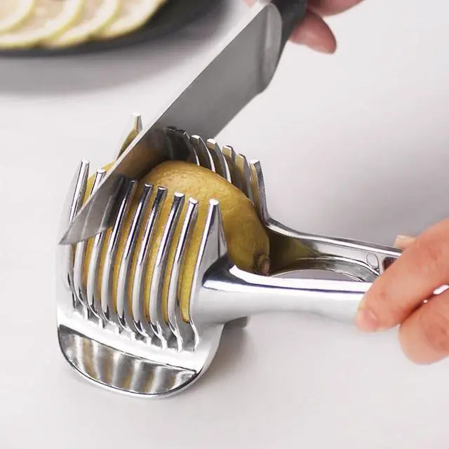 Alt view image 3 of 7 - Stainless Steel Multipurpose Handheld Round Fruit Tongs for Onions, Avocados, Eggs and Other Vegetables