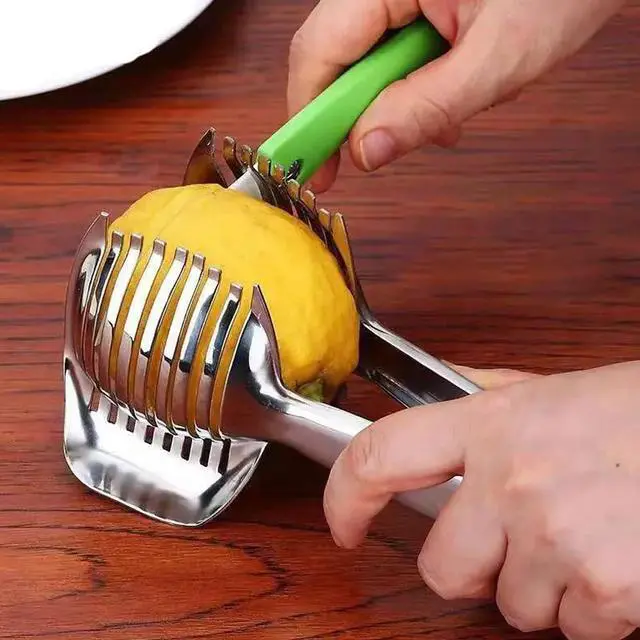 Alt view image 6 of 7 - Stainless Steel Multipurpose Handheld Round Fruit Tongs for Onions, Avocados, Eggs and Other Vegetables