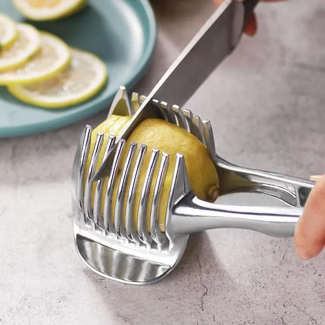 Alt view image 7 of 7 - Stainless Steel Multipurpose Handheld Round Fruit Tongs for Onions, Avocados, Eggs and Other Vegetables