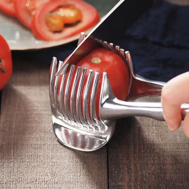Alt view image 4 of 7 - Stainless Steel Multipurpose Handheld Round Fruit Tongs for Onions, Avocados, Eggs and Other Vegetables