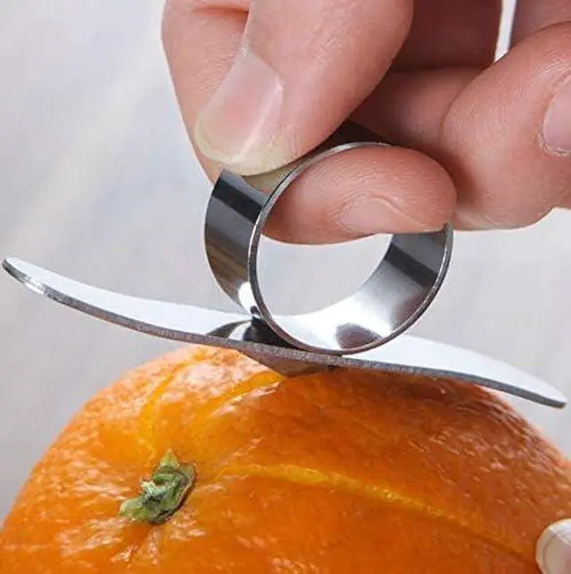Alt view image 5 of 7 - Pack of 2 Orange Peeler Citrus Peelers Stainless steel Affordable Orange Peeler Tool Easy Fruit Slicer Cutter Peeler Remover Kitchen Accessories Knife Cooking Tools Kitchen Gadget