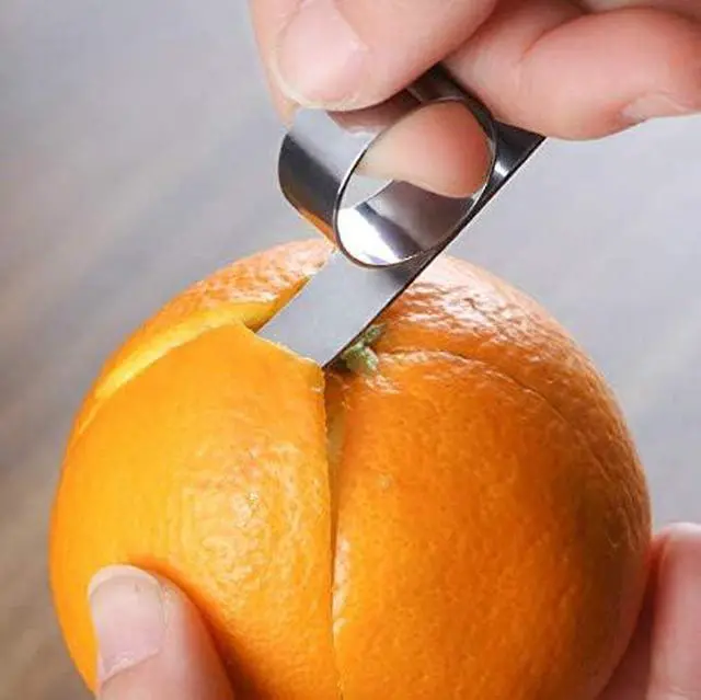 Alt view image 6 of 7 - Pack of 2 Orange Peeler Citrus Peelers Stainless steel Affordable Orange Peeler Tool Easy Fruit Slicer Cutter Peeler Remover Kitchen Accessories Knife Cooking Tools Kitchen Gadget