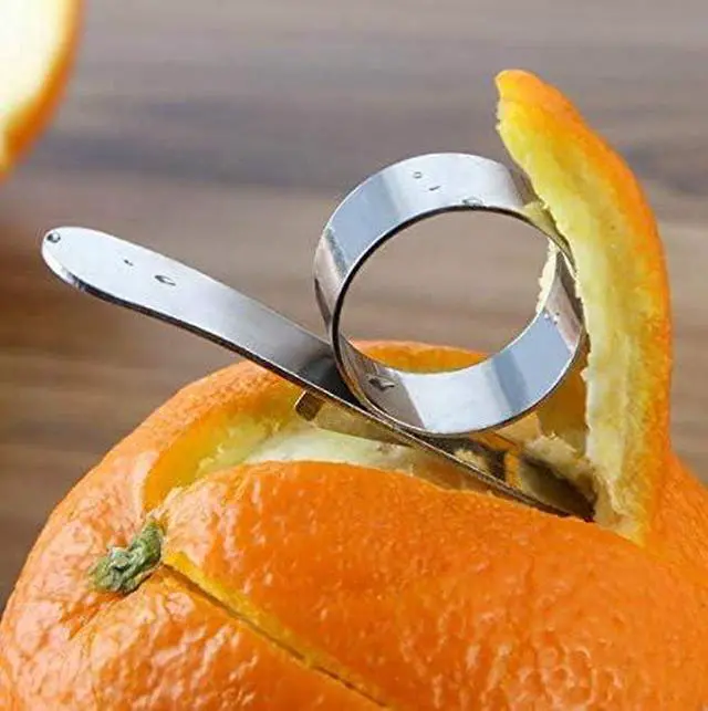 Alt view image 7 of 7 - Pack of 2 Orange Peeler Citrus Peelers Stainless steel Affordable Orange Peeler Tool Easy Fruit Slicer Cutter Peeler Remover Kitchen Accessories Knife Cooking Tools Kitchen Gadget