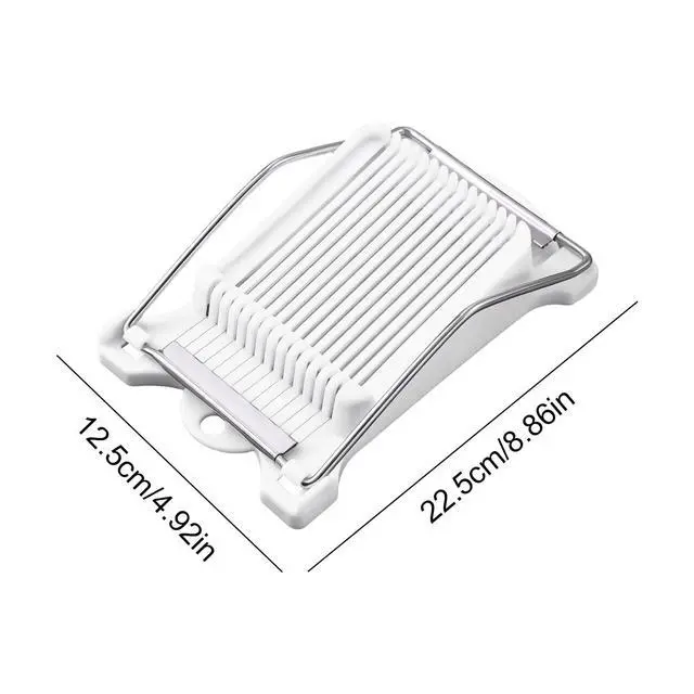 Alt view image 2 of 7 - Upgrade Hand Luncheon Meat Slicer,Manual Egg Cutter,Multi-Purpose Kitchen Tool for,Cheese Bananas, Avocados,Vegetables Dishwasher Safe, Rust-Resistant (white, 14-Wire)