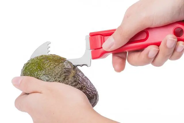 Alt view image 2 of 7 - Avocado Tool, 6-in-1 Opener Knife, Cutter, Pitter, Scooper, Slicer, Masher & Spreader - Best Kitchen Utensil for Avocados and Perfect Guacamole Maker - Dishwasher Safe by Jokari Gourmet