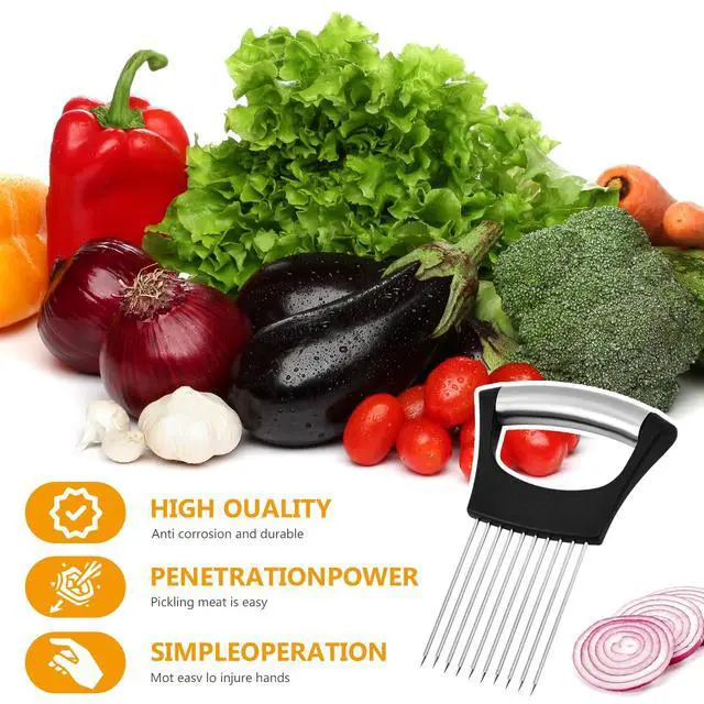 Alt view image 5 of 7 - Onion Slicer Thin-Egg Chopperonion Onion Holder For Slicing,Avocado Slicer Tool Blooming Onion Cutter Kit,Tomato Slicers For Home Use Cool Kitchen Gadgets 2024 (Black(No handle))