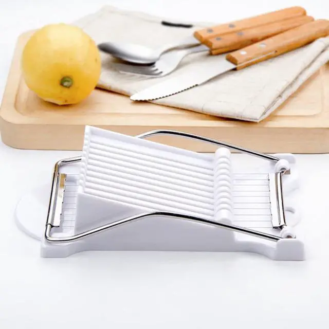 Alt view image 3 of 5 - Spam Slicer,Multipurpose Luncheon Meat Slicer,Stainless Steel Wire Egg Slicer,Cuts 10 Slices For fruit,Onions,Soft Food and Ham