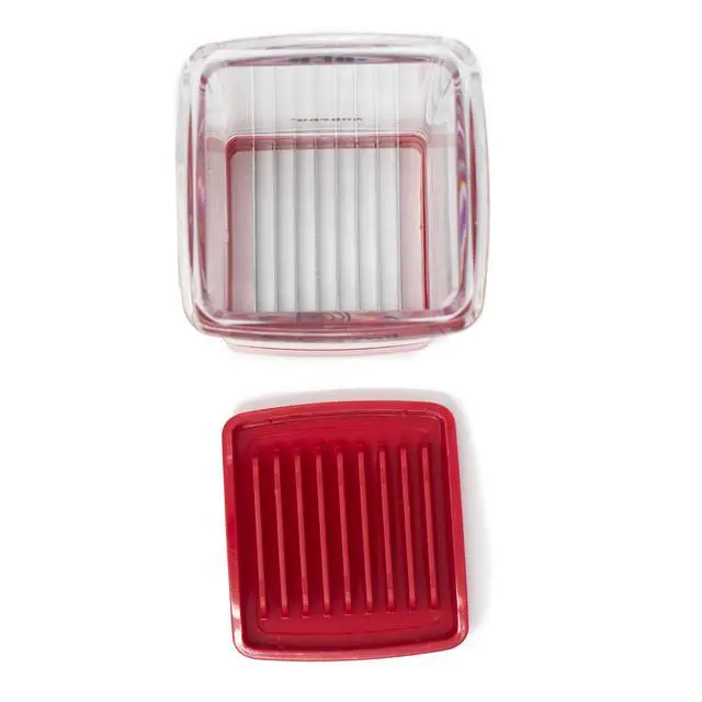 Alt view image 2 of 7 - Speed Slicer with Push Plate, Red, 3"L x 3"W x 4.25"H