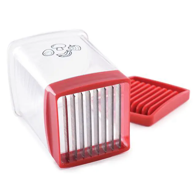 Alt view image 4 of 7 - Speed Slicer with Push Plate, Red, 3"L x 3"W x 4.25"H