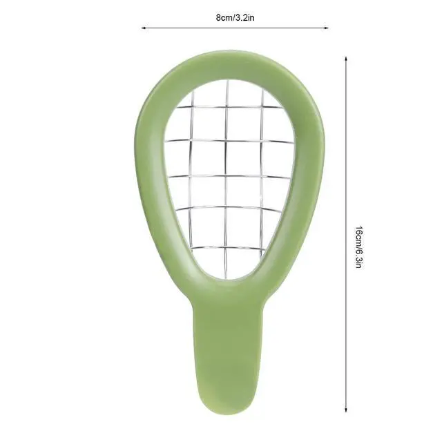 Alt view image 3 of 7 - Avocado Cuber Tool, Stainless Steel Avocado Slicer Cutter Salad Tools Kitchen Gadget with Ergonomic Handle for Salads, Guacamole or Smoothie, 6.3x3.2in