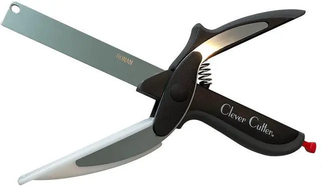 Main image of Clever Cutter 2-in-1 Knife & Cutting Board- The Original Quickly Chops Your Favorite Fruits, Vegetables, Meats, Cheeses & More in Second, Replace your Kitchen Knives and Cutting Boards