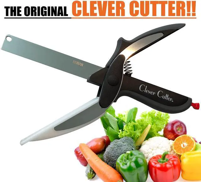 Alt view image 2 of 5 - Clever Cutter 2-in-1 Knife & Cutting Board- The Original Quickly Chops Your Favorite Fruits, Vegetables, Meats, Cheeses & More in Second, Replace your Kitchen Knives and Cutting Boards