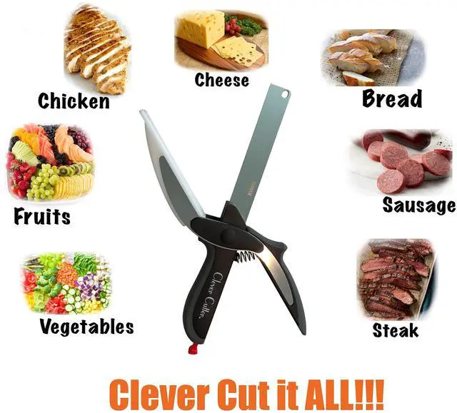 Alt view image 3 of 5 - Clever Cutter 2-in-1 Knife & Cutting Board- The Original Quickly Chops Your Favorite Fruits, Vegetables, Meats, Cheeses & More in Second, Replace your Kitchen Knives and Cutting Boards