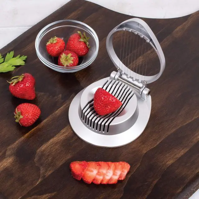 Alt view image 3 of 7 - Classic Non-Stick Egg Slicer, 18/8 Stainless Steel Wires
