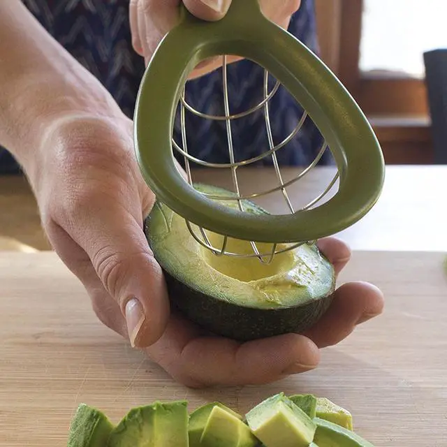 Alt view image 5 of 7 - Avocado Slicer Avocado Cutter Innovative Tool Multipurpose Tool Avocado Cube Tool for Hassle-Free Fruit Cutting