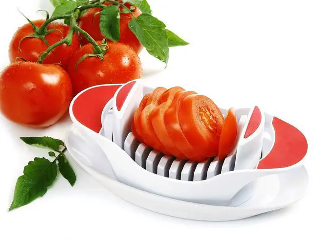 Alt view image 6 of 6 - Tomato and Soft Cheese Slicer White 8" x 4.5" x 3"