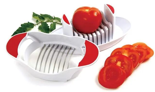 Alt view image 3 of 6 - Tomato and Soft Cheese Slicer White 8" x 4.5" x 3"
