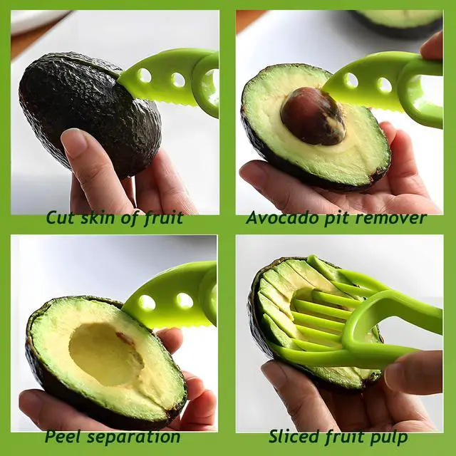 Alt view image 4 of 7 - Avocado slicer tool 3 in 1 and potato peelers, like mom's kitchen tool
