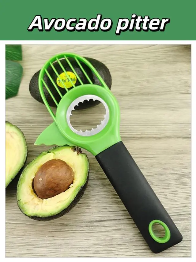 Alt view image 2 of 7 - 3-in-1 Avocado Kitchen Tool Set, 2PCS