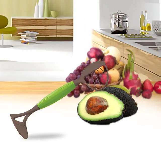 Alt view image 6 of 7 - Avocado Slicer | 3 In 1 Avocado Slicer Seed Remover | Fruit Cutter, Peeler, Masher, Safe and Easy to Use Kitchen Utensil Gadgets Tool, Dishwasher Safe, Fruit Separator with Comfortable Handle