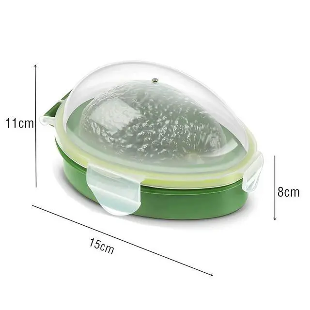 Alt view image 6 of 7 - 3 in 1 Avocado Slicer Tool and Saver Keeper,Avocado Pit Remover and Cutter as knife peeler scoop with Comfort-Grip Handle (Green-(Slicer+Saver))