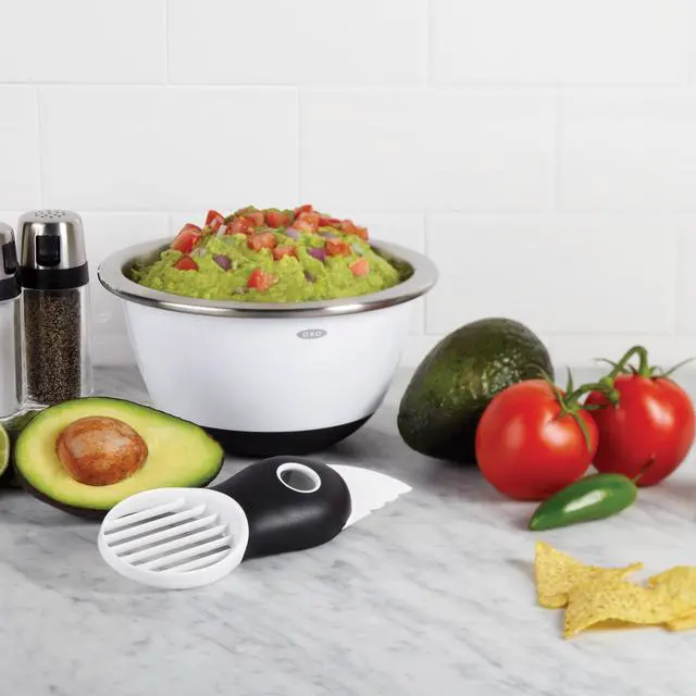 Alt view image 3 of 6 - Good Grips 3-in-1 Avocado Slicer, White