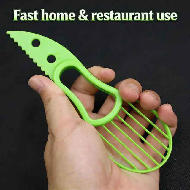Alt view image 7 of 7 - 3 In 1 Avocado Peeler Slicer Tool - Avocado Slicer - Avocado Cutter and Scooper for Fruits & Vegetable - Avocado Pitter