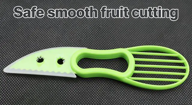 Alt view image 6 of 7 - 3 In 1 Avocado Peeler Slicer Tool - Avocado Slicer - Avocado Cutter and Scooper for Fruits & Vegetable - Avocado Pitter