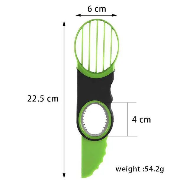 Alt view image 7 of 7 - Stainless Steel Avocado Slicer, Corer, and Paring Knife Combo: 3-in-1 Tool - Dishwasher Safe & Heavy Duty