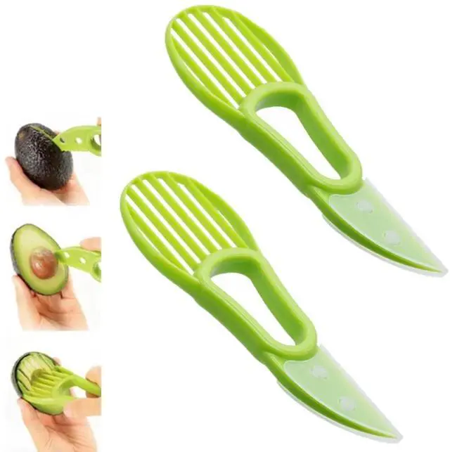 Main image of Avocado Slicer Tool, Green, 2 Pcs
