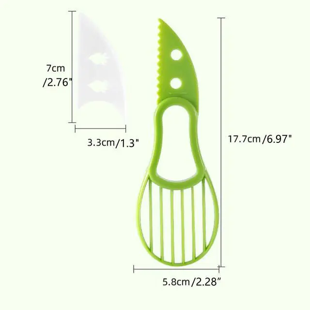 Alt view image 2 of 7 - Avocado Slicer Tool, Green, 2 Pcs