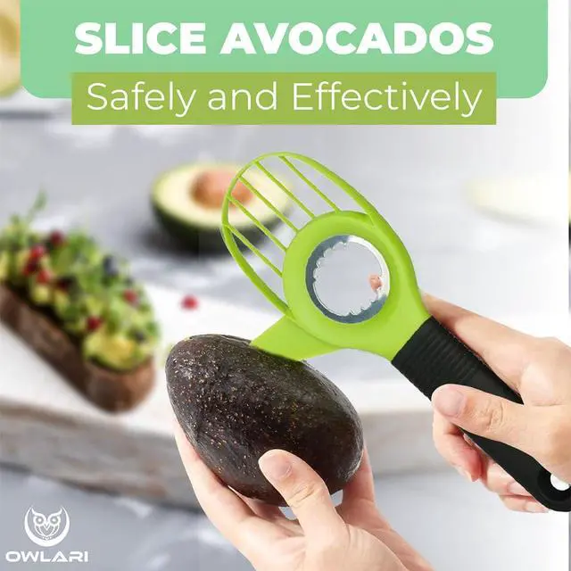 Alt view image 3 of 7 - Fruit Prep Tool Set Pineapple Corer & Slicer + Apple Cutter & Corer + 3-in-1 Avocado Tool | Stainless Steel Kit for Easy Fruit Cutting, Peeling & Saving