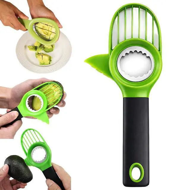 Alt view image 2 of 6 - 3-in-1 Avocado Slicer, 2026 New Avocado Pitter, Multifunctional Avocado Tool for Kitchen Helper, Ergonomic Avocado Cutter for Salads, Non-Slip Handle Avocado Slicer for Home Cooking (1pcs)
