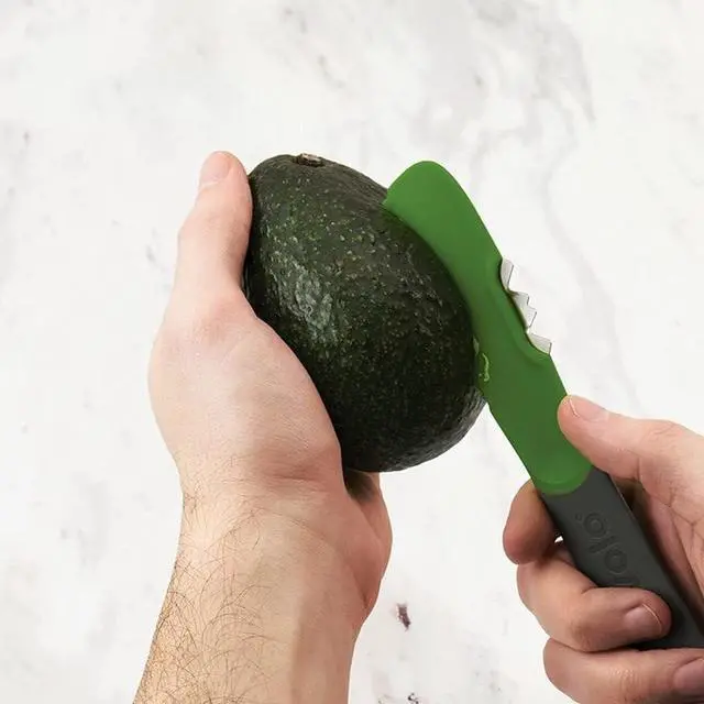 Alt view image 2 of 5 - Avocado Slicer Scooper Pitting Tool Helps Easy Skin Peeler Pit Remover & Scooping Gadget, Dishwasher Safe BPA Kitchen Avocado Tool Can Slice and Mash Avocado for Quicker Safer Meal Prep